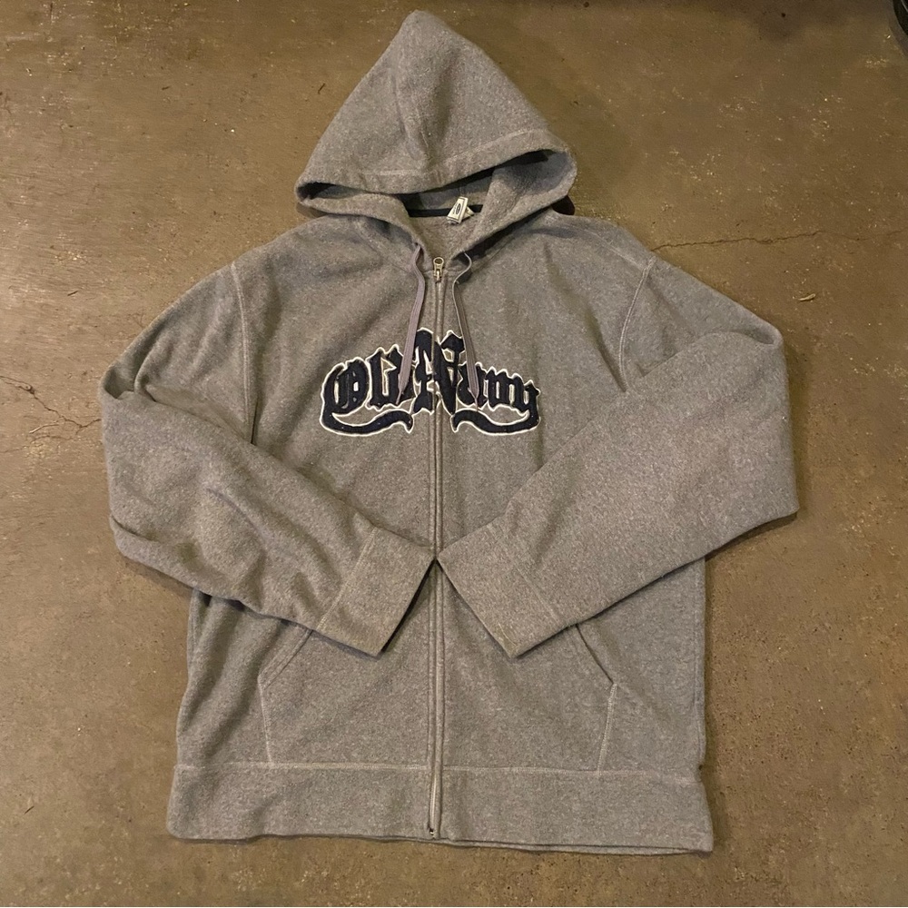 Vintage Old Navy Grunge Skater Hoodie English Script‎ Adult Size Large